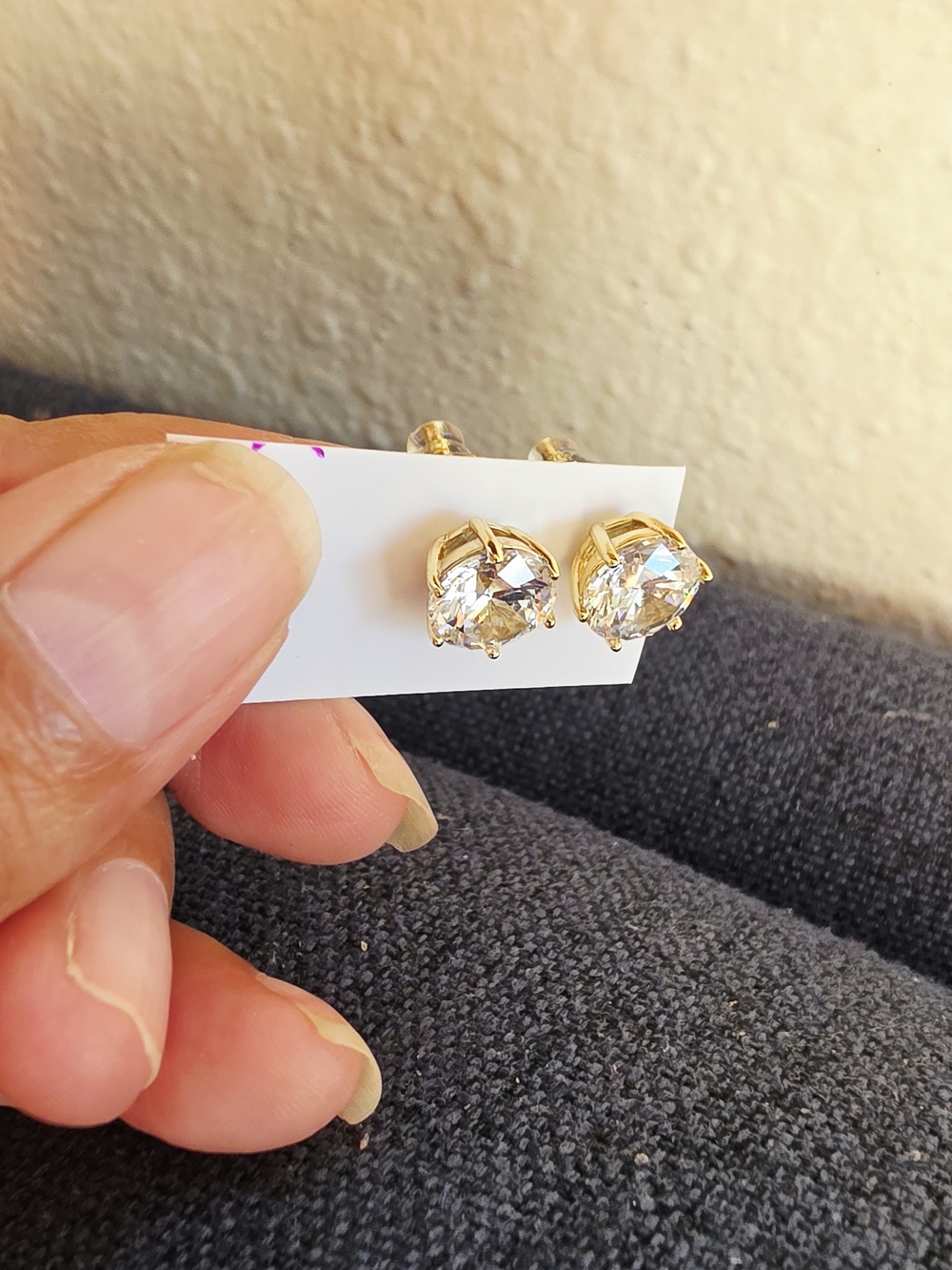 Aretes Para Dama Y Caballero Oro Laminado 14k - Picture 5 of 7